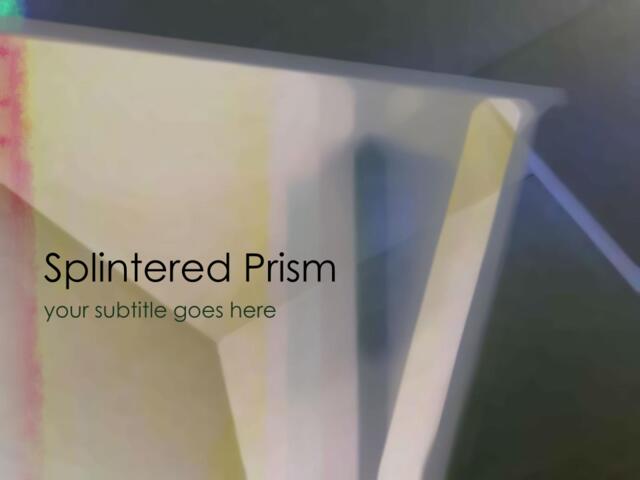抽象精品ppt模板spintered_prism178