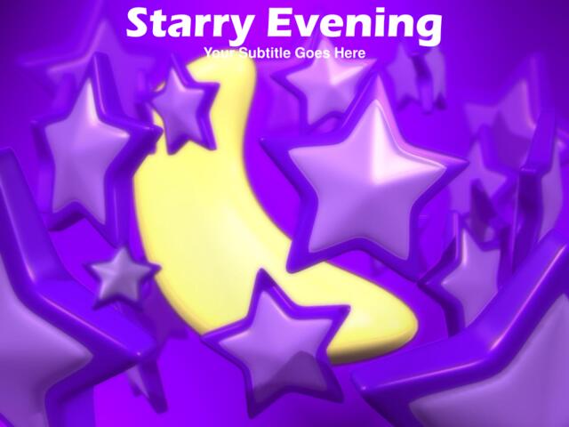 抽象精品ppt模板starry_evening198