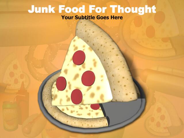 精品ppt模板PPT素材junkfood_for_thought029