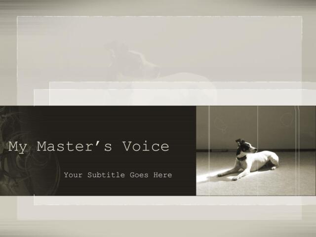 精品ppt模板PPT素材my_masters_voice034