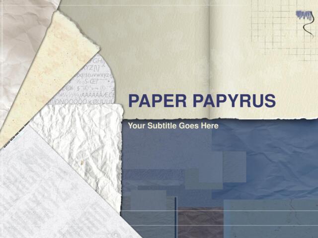 精品ppt模板PPT素材paper_papyrus015