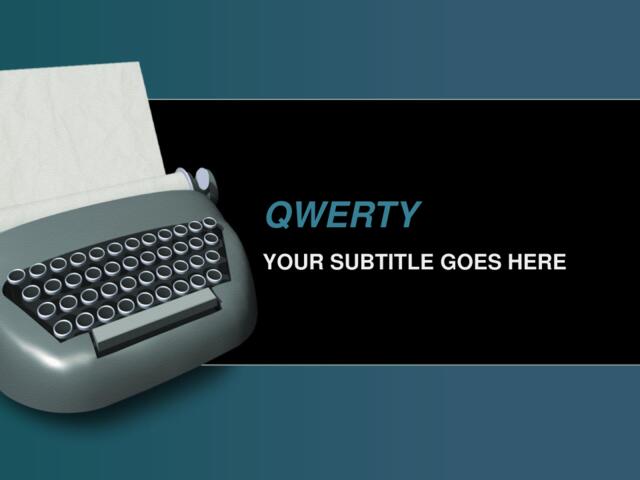 精品ppt模板PPT素材qwerty021