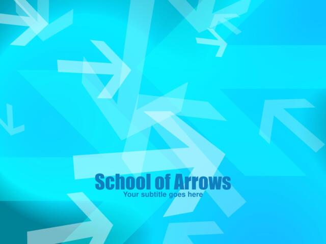 精品ppt模板PPT素材schoo_of_arrows031