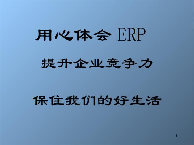 杨宝刚教授的ERP培训