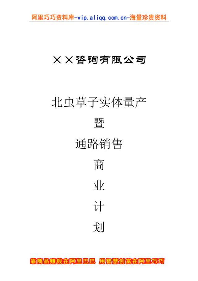 17.××咨询公司商业计划书