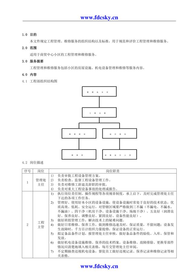 金地物业工程管理服务策划