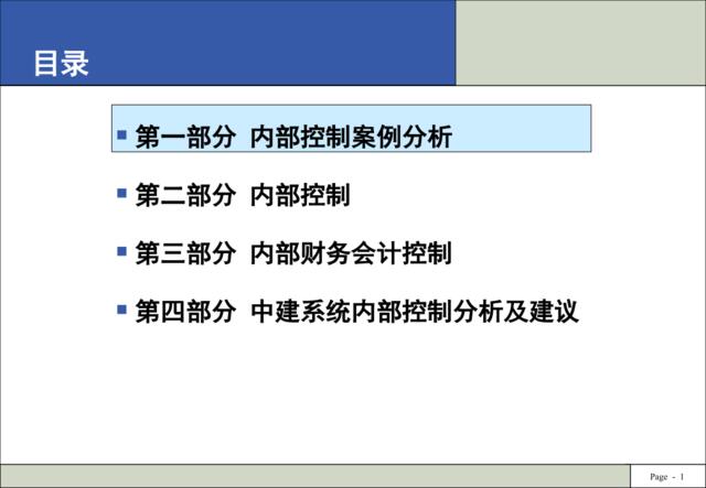 企业内部控制讲座