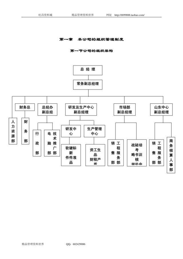 大型IT企业组织管理制度