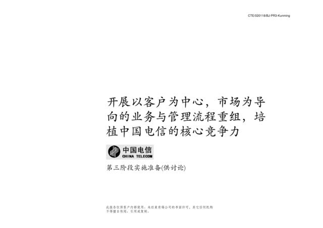 037麦肯锡-中国电信流程实施咨询方案（定稿版）