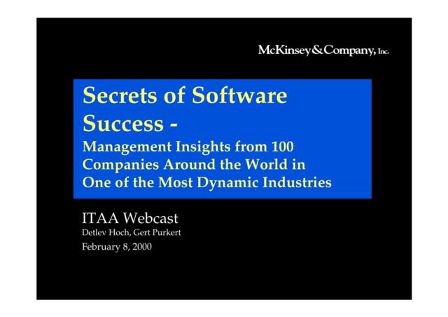 060麦肯锡-关于软件行业的研究报告
