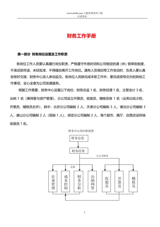 财务工作手册