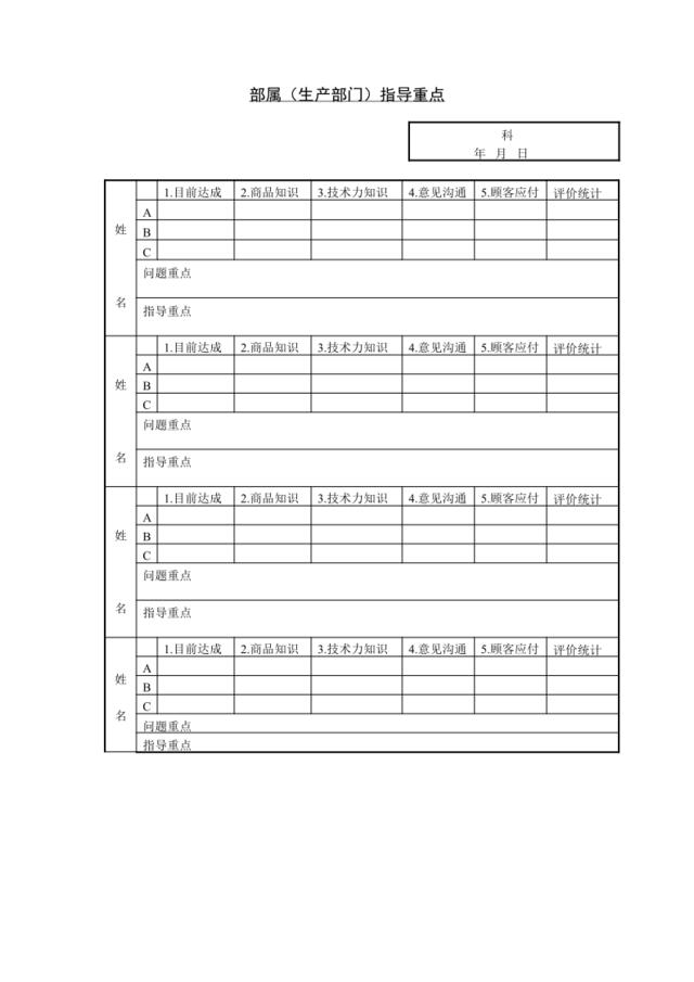 第二十七节部属（生产部门