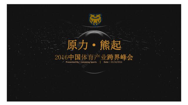 【深夜食堂】2016中国体育产业峰会整体方案【微信syst911】(1)