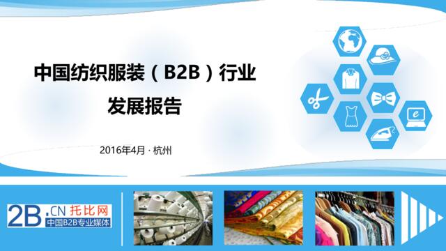 2015年中国纺织服装（B2B）行业发展报告（2016年4月）