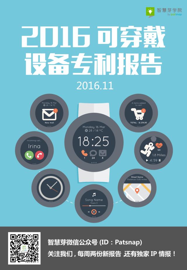 2016可穿戴设备专利报告