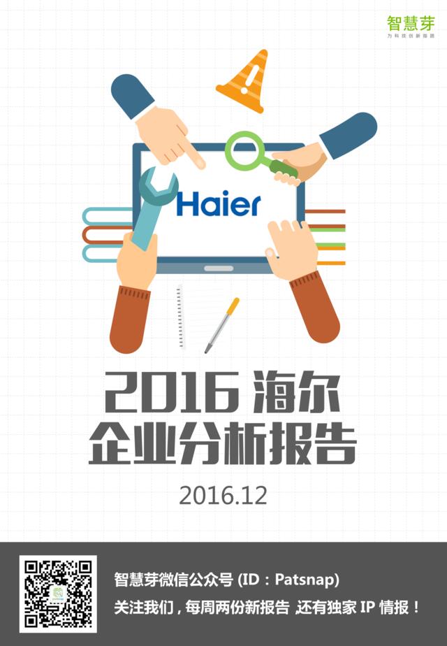 2016海尔企业分析报告