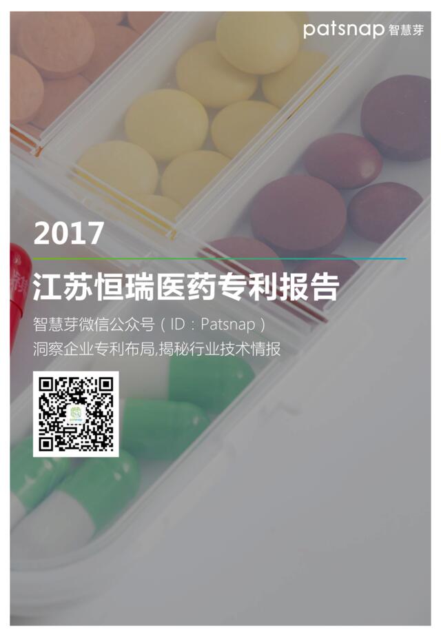 2017恒瑞医药专利报告