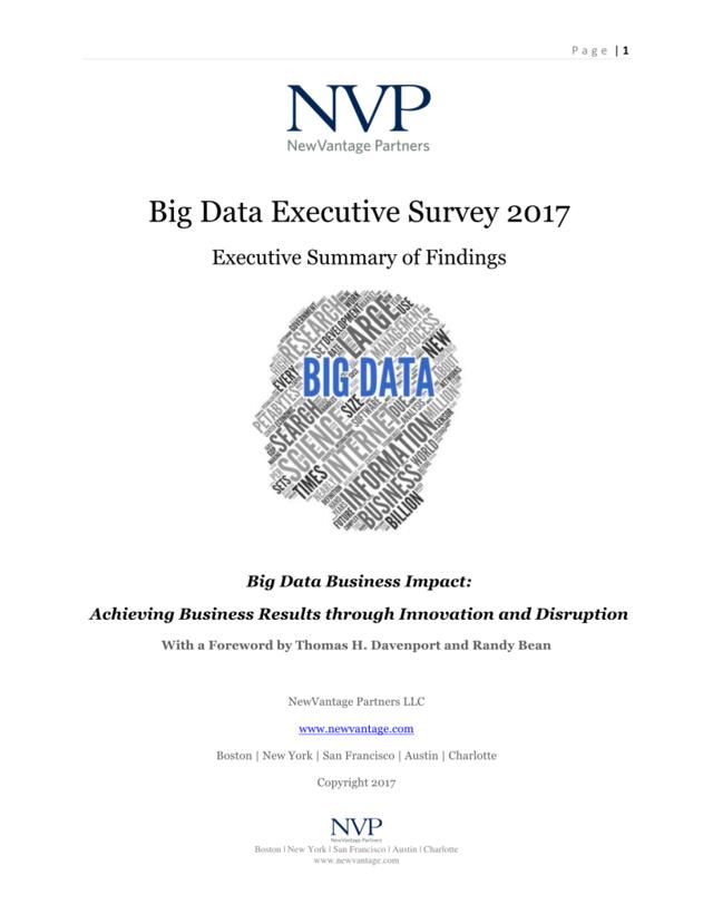 2017年大数据高管调查报告（英文版）