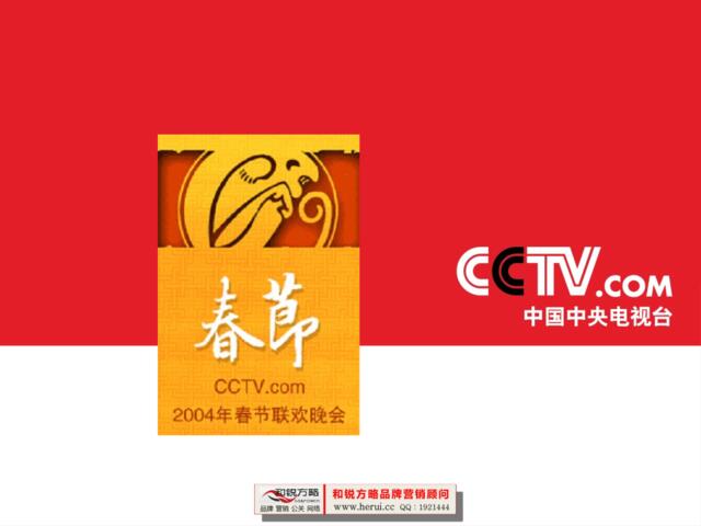 中央电视台春节晚会广告推广策划方案(珍)