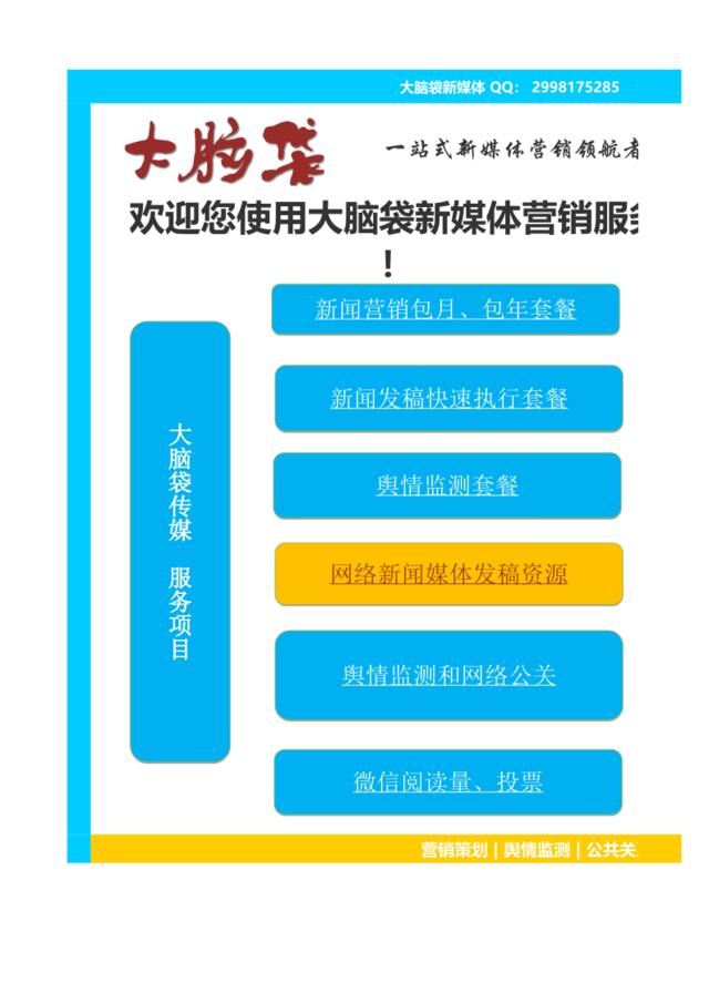 大脑袋传媒业务及媒体资源表V1670渠道（20170101）