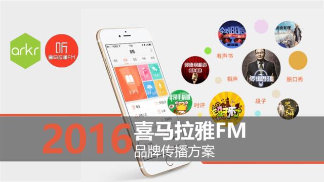 【白金会】20180520【氩氪互动】2016年喜马拉雅FM品牌campaign方案
