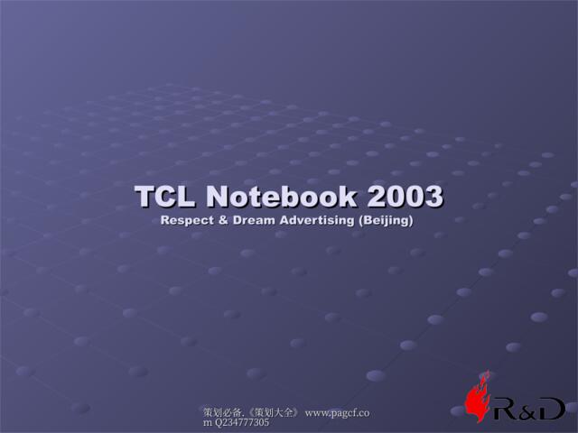 瑞狮-TCL笔记本市场营销规划