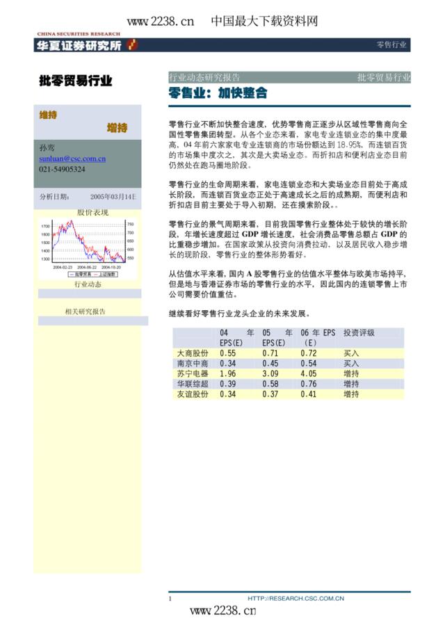 零售业：加快整合