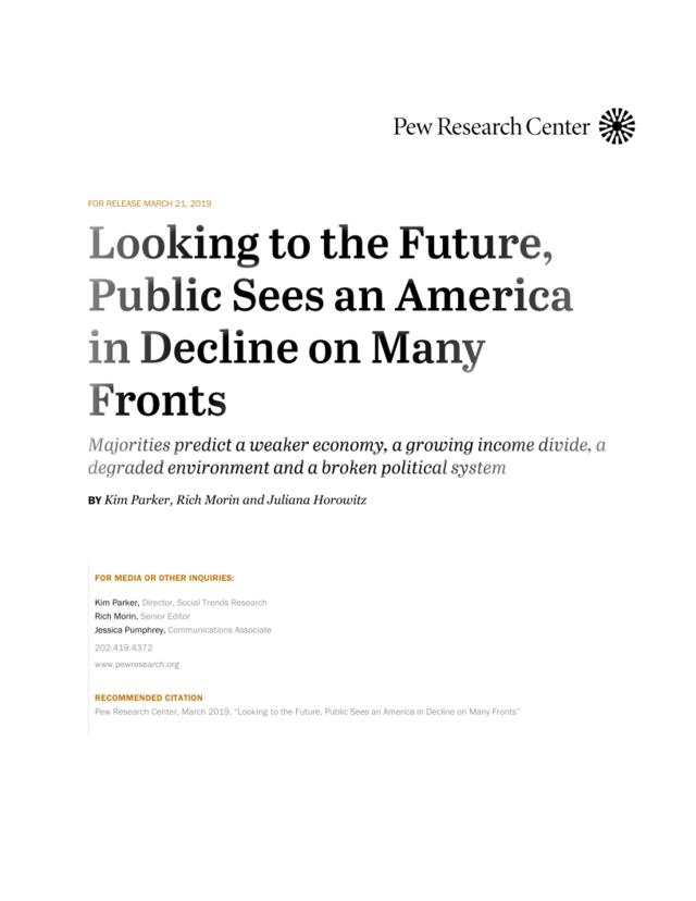 皮尤-展望美国未来30年：发展前景调查报告-2019.3-58页