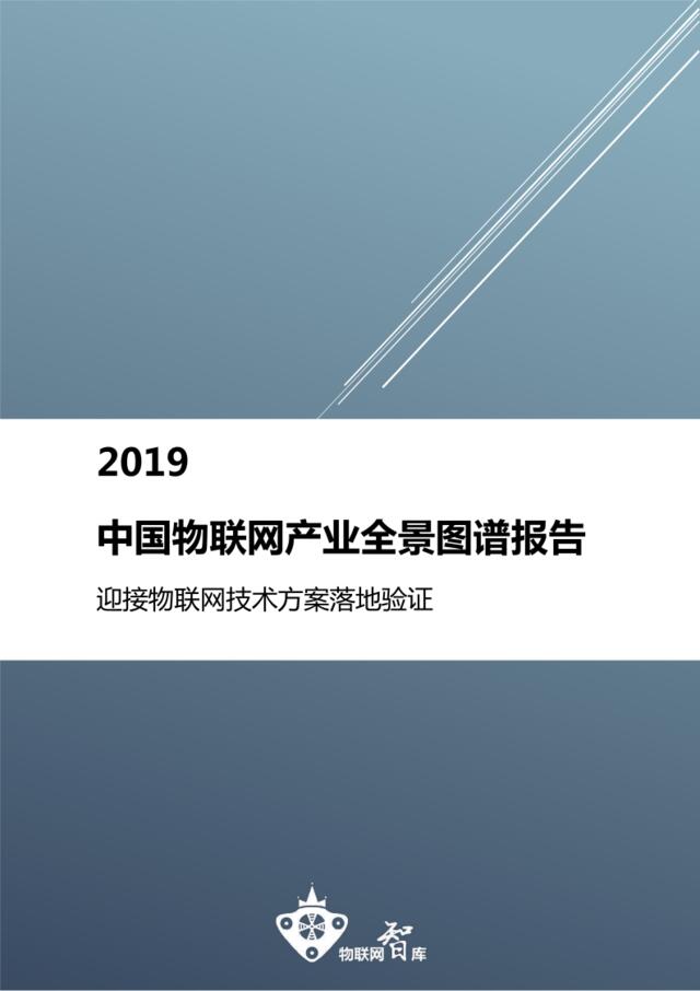 2019中国物联网产业全景图谱报告（完整版）-2019.4-274页