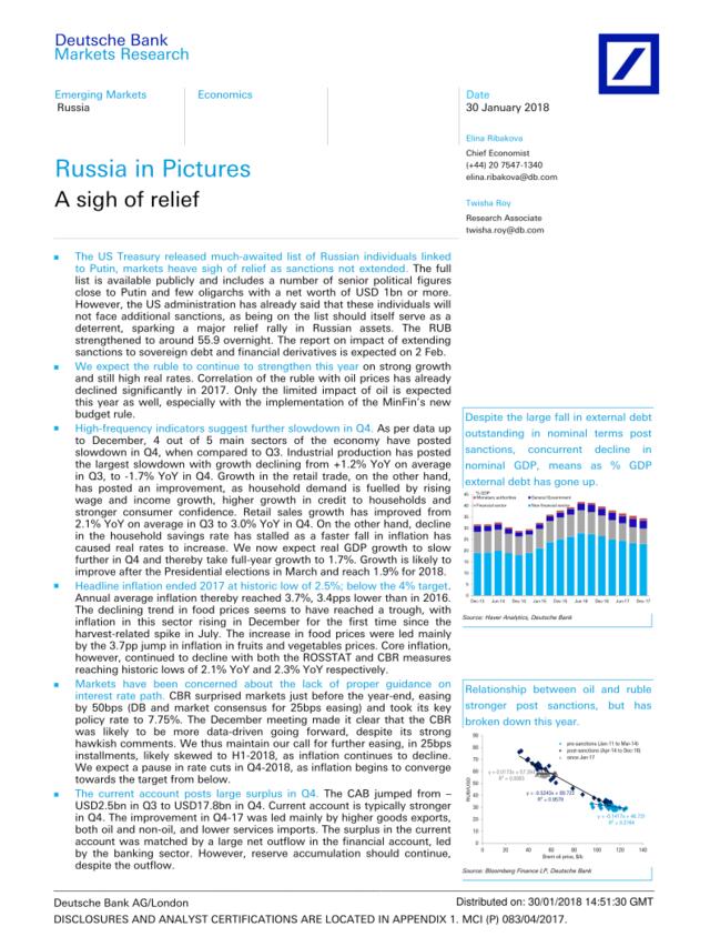 德银-俄罗斯-宏观经济-图说俄罗斯：松一口气-20180130-15页