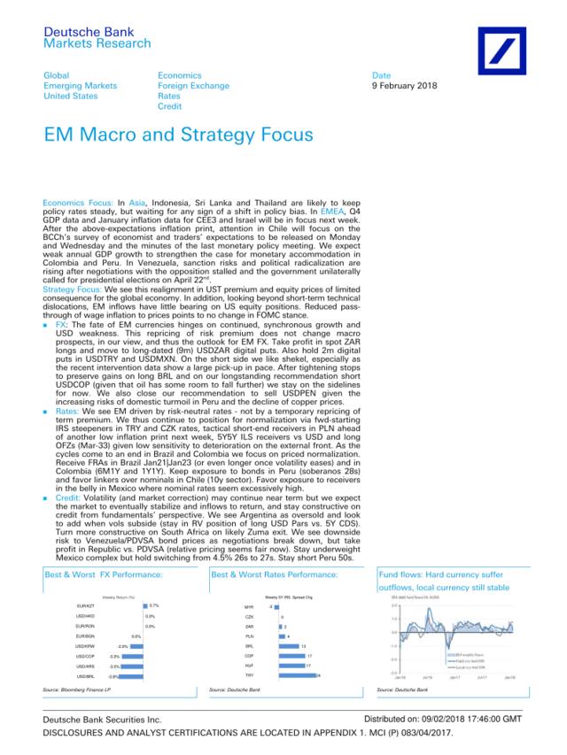 德银-全球-投资策略-新兴市场宏观与策略聚焦-20180209-28页