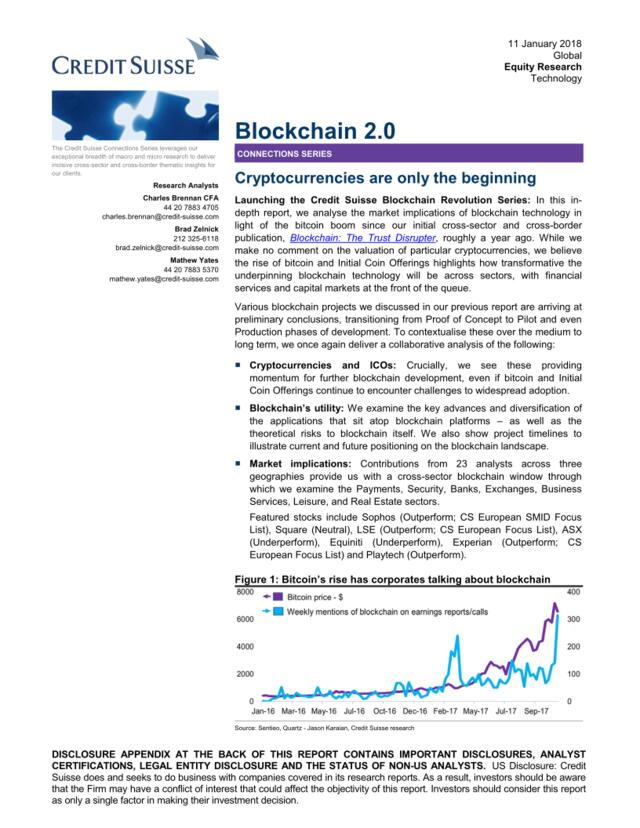 瑞信-区块链2.0：加密货币只是开始-全球-科技行业-2018.1.11-107页
