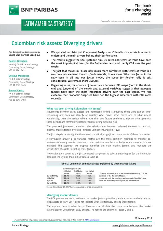 巴黎银行-南美-投资策略-哥伦比亚风险资产投资策略-20180123-11页