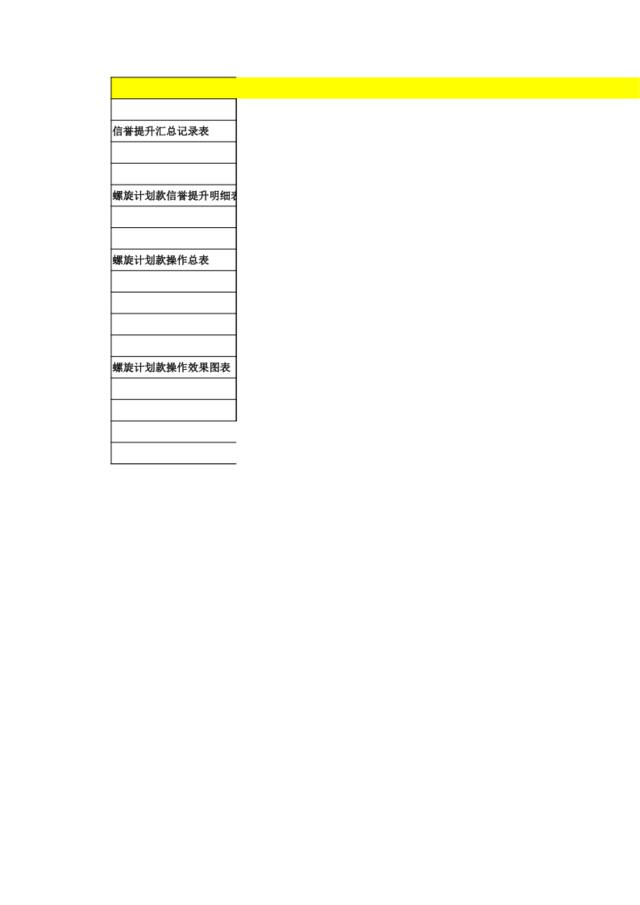 【shua单】21天螺旋计划表-附带信誉提升记录表[6页]