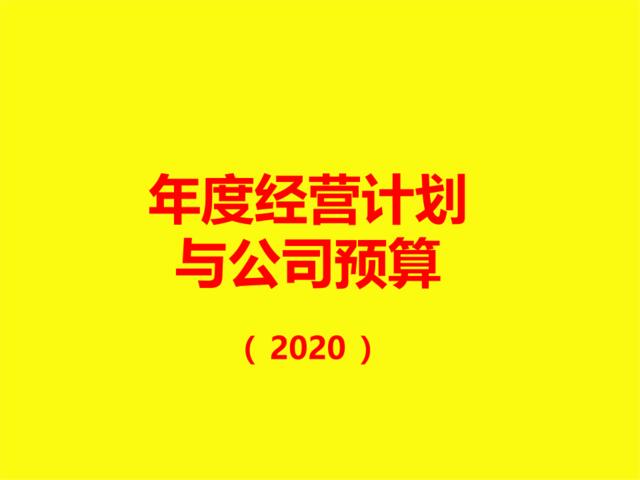 【参考】155页年度经营计划和公司预算