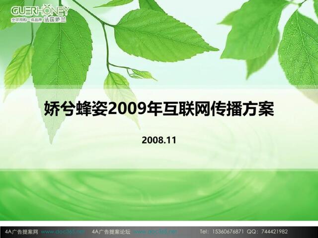 2009娇兰蜂姿互联网传播方案-92P