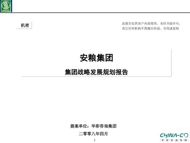 华彩-某集团战略发展规划分析报告(08)