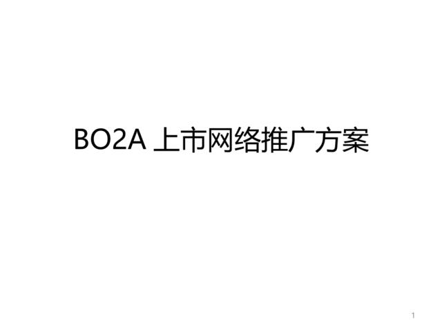 BO2A上市网络推广方案1224